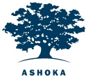 Ein blauer Baum unter dem das Wort Ashoka steht.